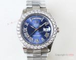 Swiss 2836 Stainless Steel Blue Dial Rolex Presidential 41mm Replica Watch